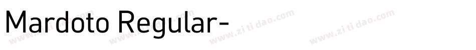 Mardoto Regular字体转换